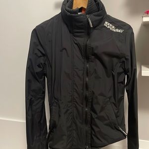 Supersdry triple zip black jacket